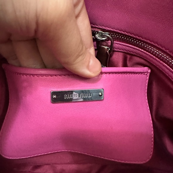 🚫🚫🚫SOLD Miu Miu Pink Matelassé Shoulder Bag - Picture 10 of 11